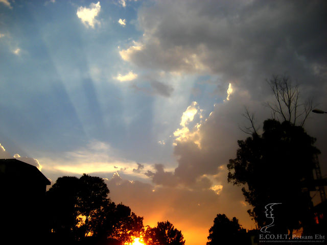 A sunset after the rain